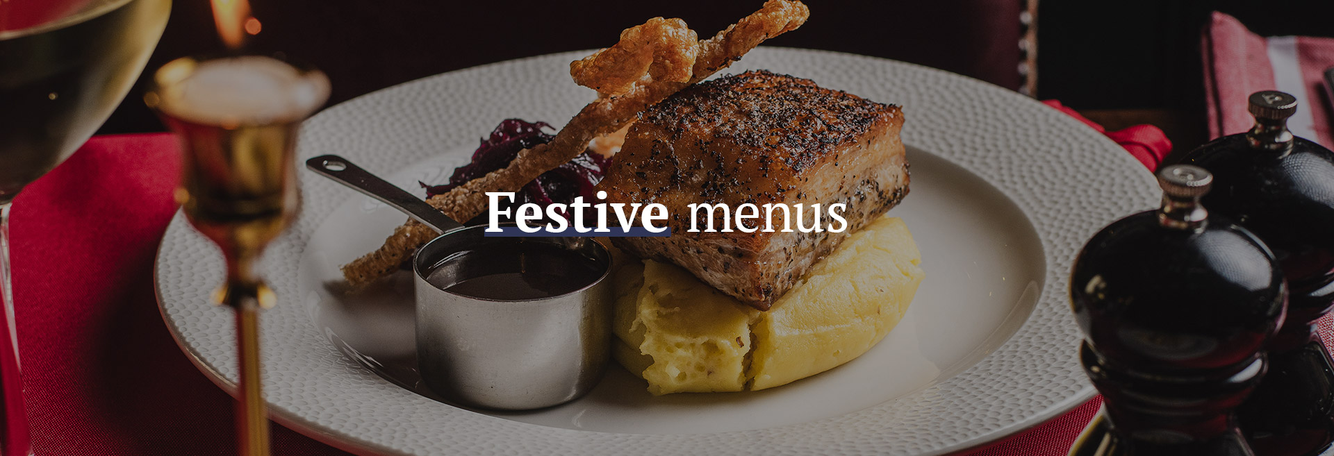 Christmas menu at The Marquis Cornwallis